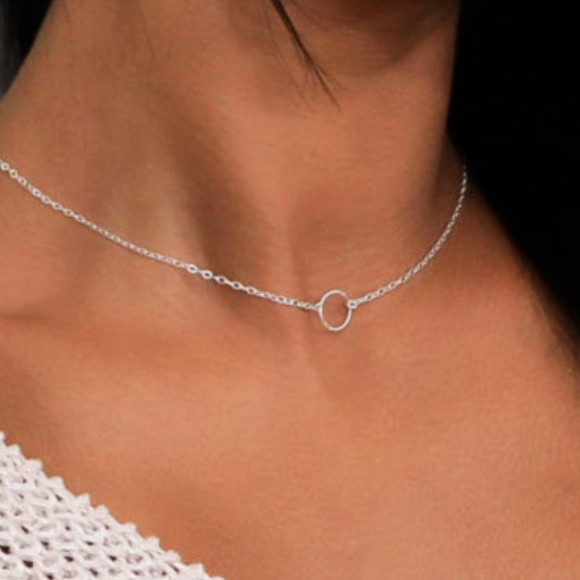Silver Karma Circle Choker - Picture 3 of 3